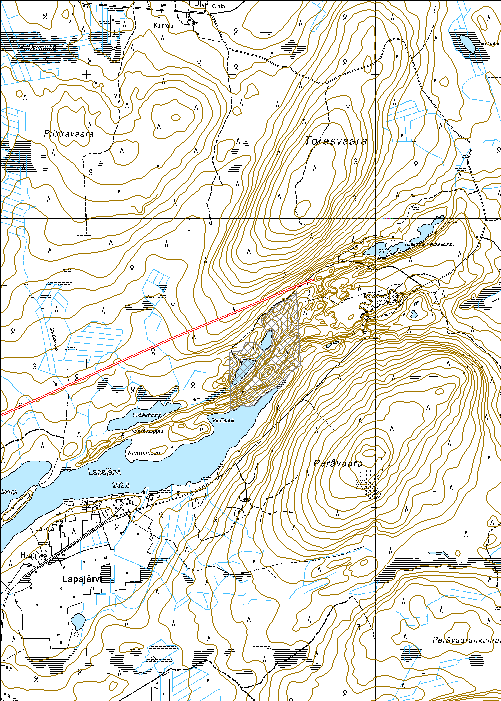290 Kohdetyyppi: 9 Valmistuspaikat/työpaikat Copyright: Metsähallitus 2008