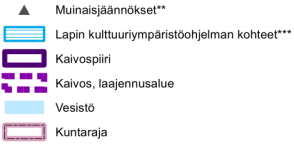 16.1.2 Maiseman ja kulttuuriympäristön arvokohteet 352 Seuraavassa on kuvattu hankealueen ja sen lähiseudun maiseman ja kulttuuriympäristön arvokohteet käytössä olleen selvitys- ja