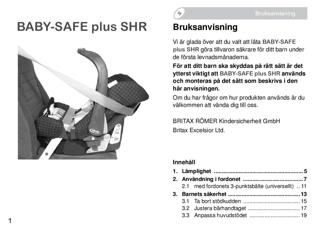 Du hittar svar på alla dina frågor i instruktionsbok (information, specifikationer,