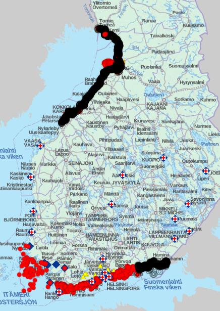 Logistiset pisteet aineiston päivittäminen BORIS-järjestelmän aineistolistalla on Logistiset pisteet aineisto, joka kuvaa eri projekteissa kartoitettuja ympäristövahinkojen torjunnan logistiikkaan