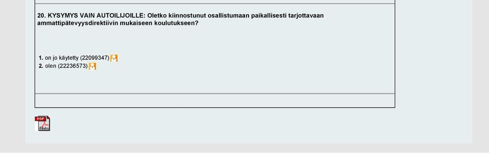 tarjottavaan ammattipätevyysdirektiivin