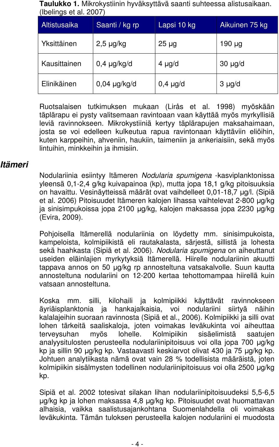 tutkimuksen mukaan (Lirås et al. 1998) myöskään täplärapu ei pysty valitsemaan ravintoaan vaan käyttää myös myrkyllisiä leviä ravinnokseen.