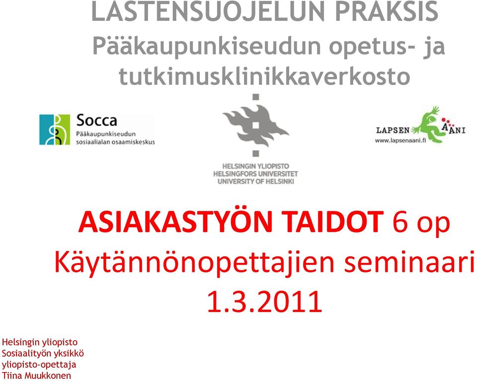 Käytännönopettajien seminaari 1.3.