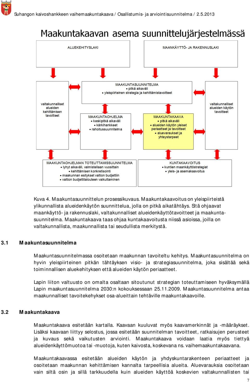 Maakuntakaava taas ohjaa kuntakaavoitusta niissä asioissa, joilla on valtakunnallista, maakunnallista tai seudullista merkitystä. 3.