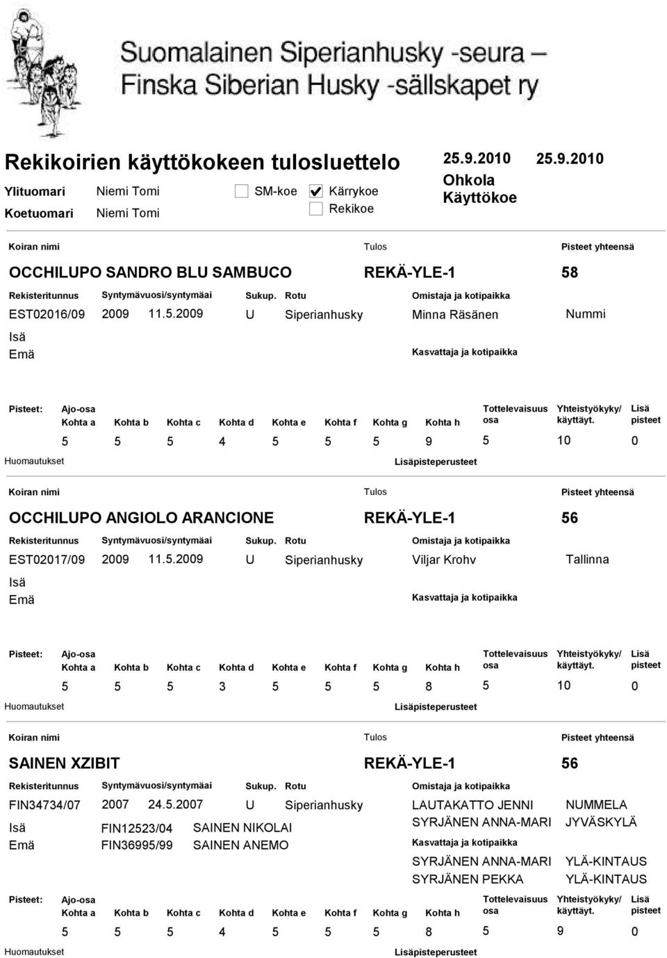 . REKÄ-YLE- Viljar Krohv 6 Tallinna pisteperusteet SAIE XZIBIT FI7/7 7.