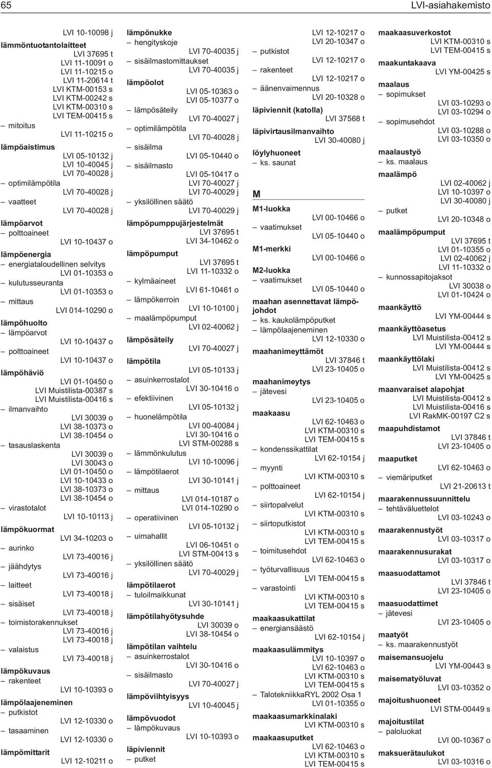 01-10353 o kulutusseuranta LVI 01-10353 o mittaus LVI 014-10290 o lämpöhuolto lämpöarvot LVI 10-10437 o polttoaineet LVI 10-10437 o lämpöhäviö LVI 01-10450 o LVI 30039 o LVI 38-10373 o LVI 38-10454 o