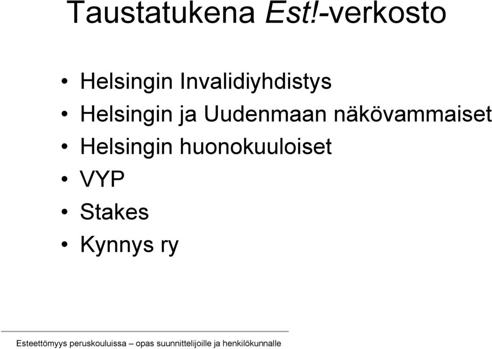 Invalidiyhdistys Helsingin ja