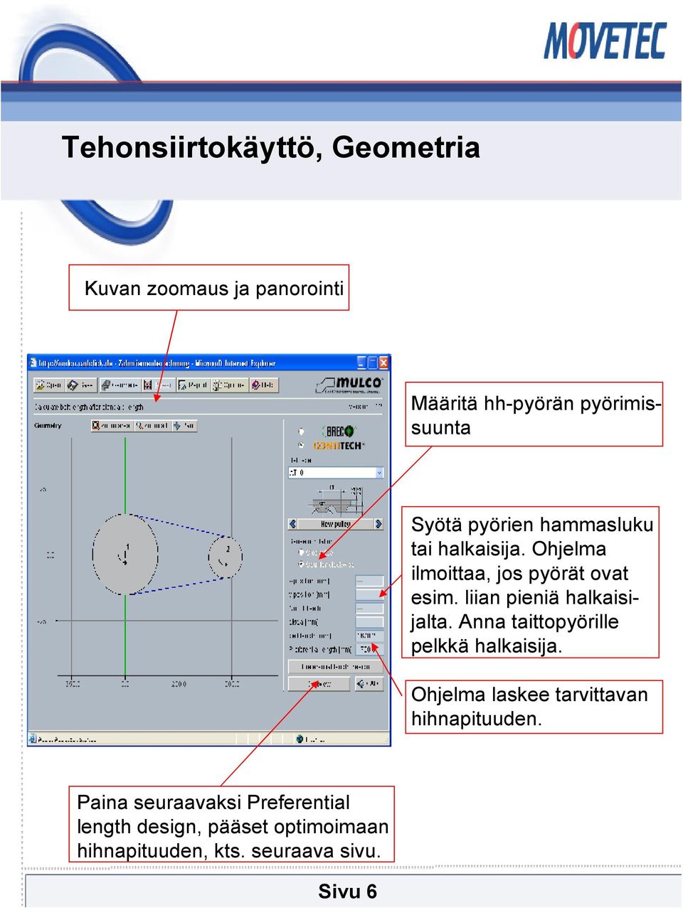 liian pieniä halkaisijalta. Anna taittopyörille pelkkä halkaisija.