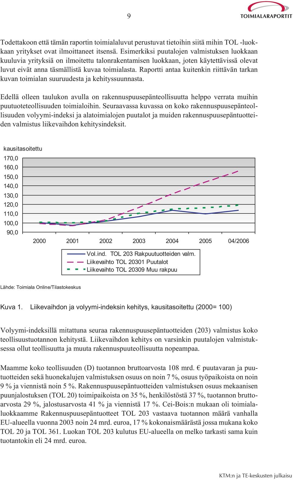 Raportti antaa kuitenkin riittävän tarkan kuvan toimialan suuruudesta ja kehityssuunnasta.