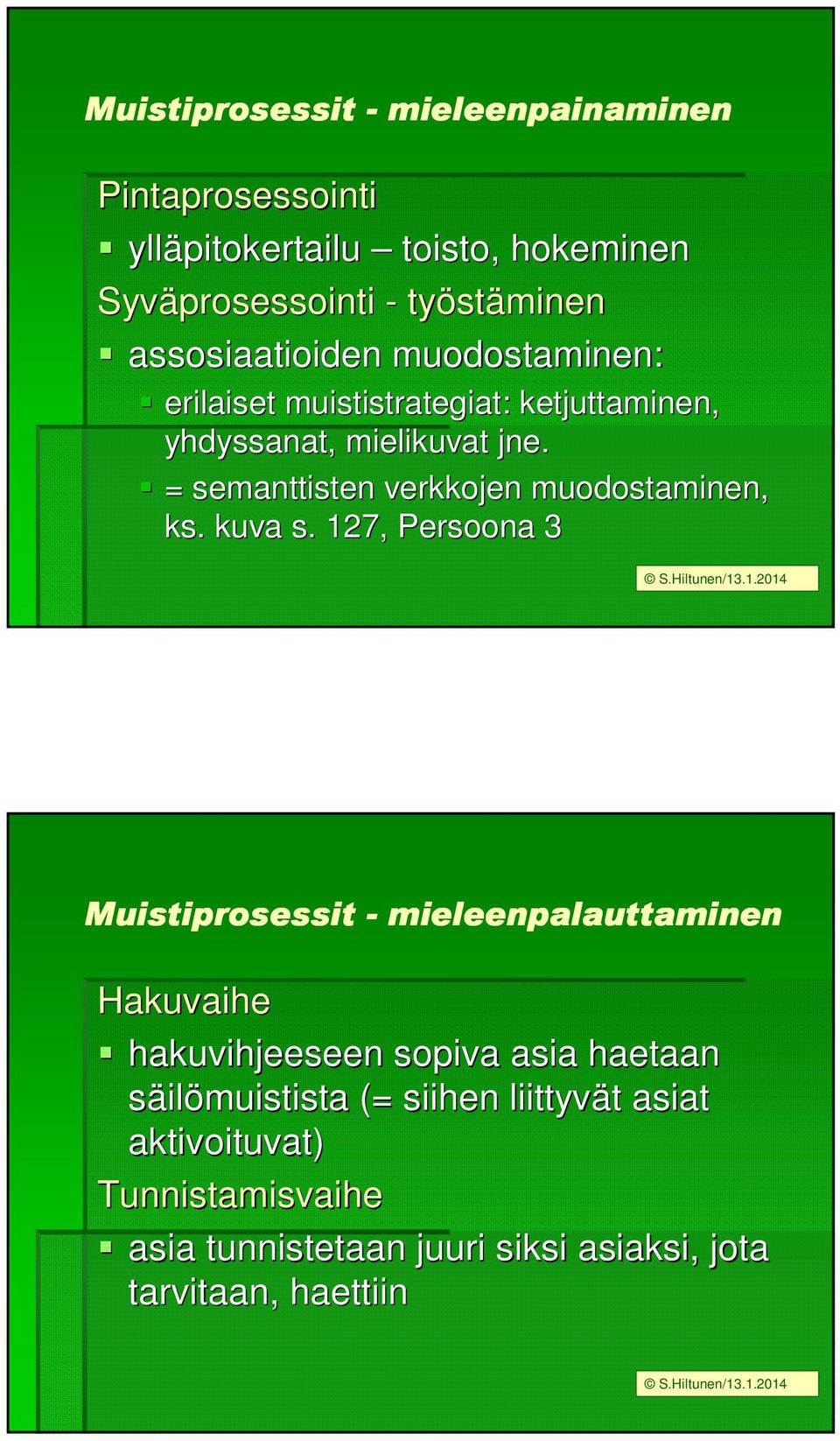 = semanttisten verkkojen muodostaminen, ks. kuva s.