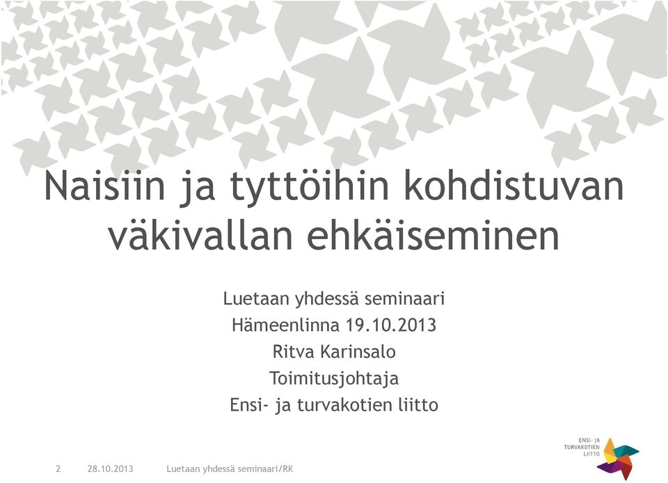 seminaari Hämeenlinna 19.10.