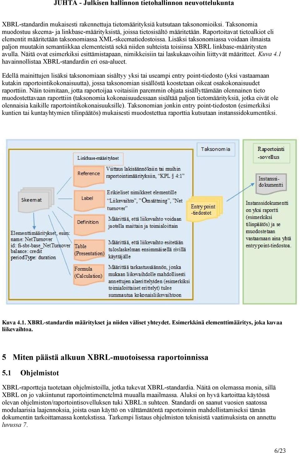 Lisäksi taksonomiassa voidaan ilmaista paljon muutakin semantiikkaa elementeistä sekä niiden suhteista toisiinsa XBRL linkbase-määritysten avulla.