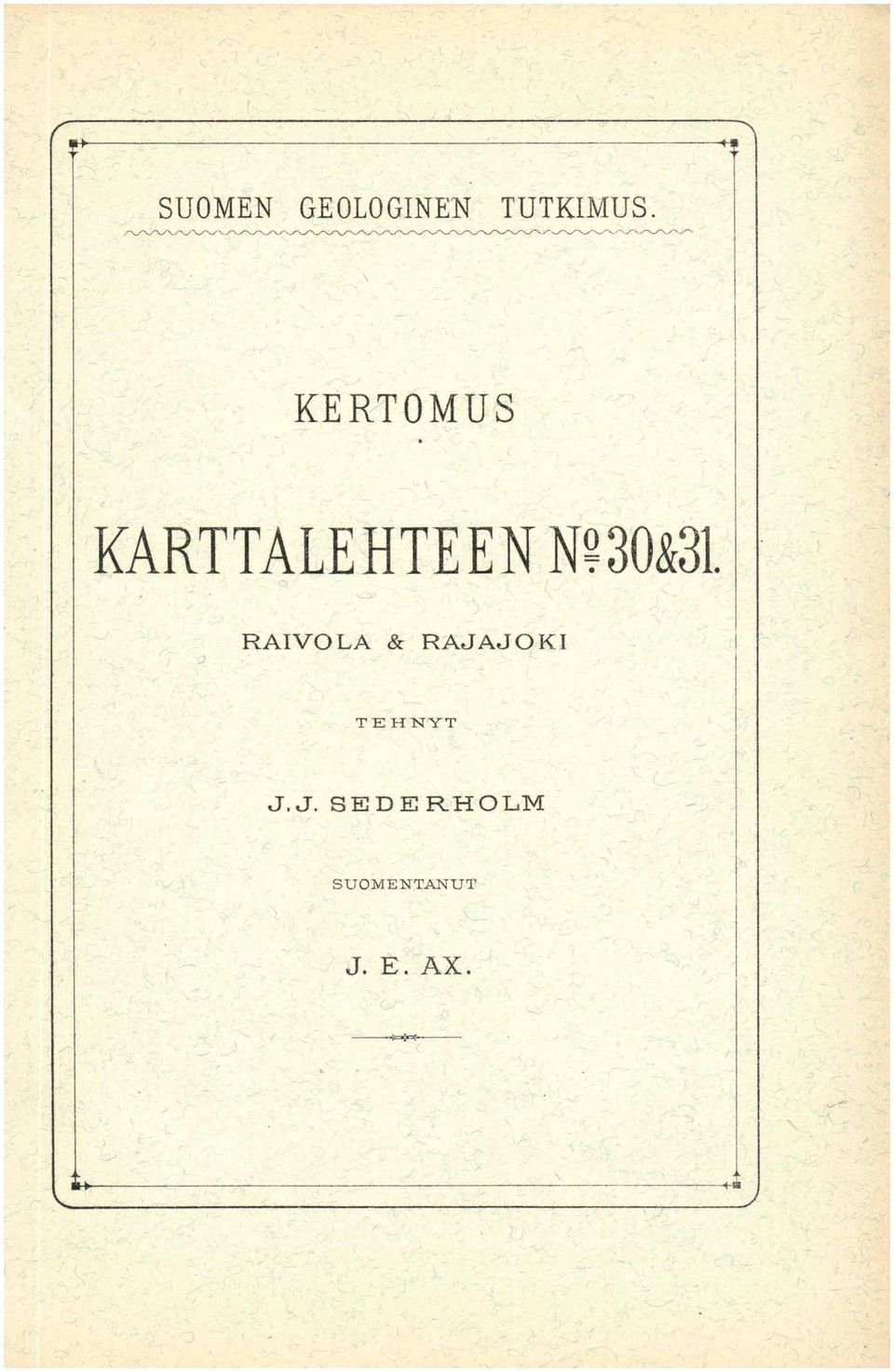 KERTOMUS KARTTALEHTEEN N?