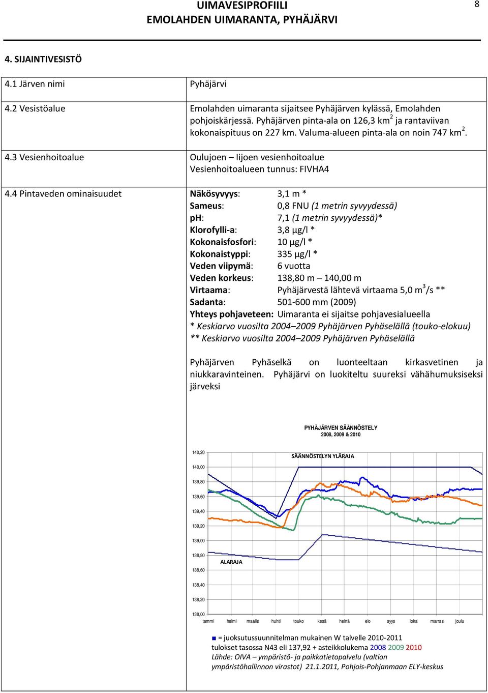 3 Vesienhoitoalue Oulujoen Iijoen vesienhoitoalue Vesienhoitoalueen tunnus: FIVHA4 4.