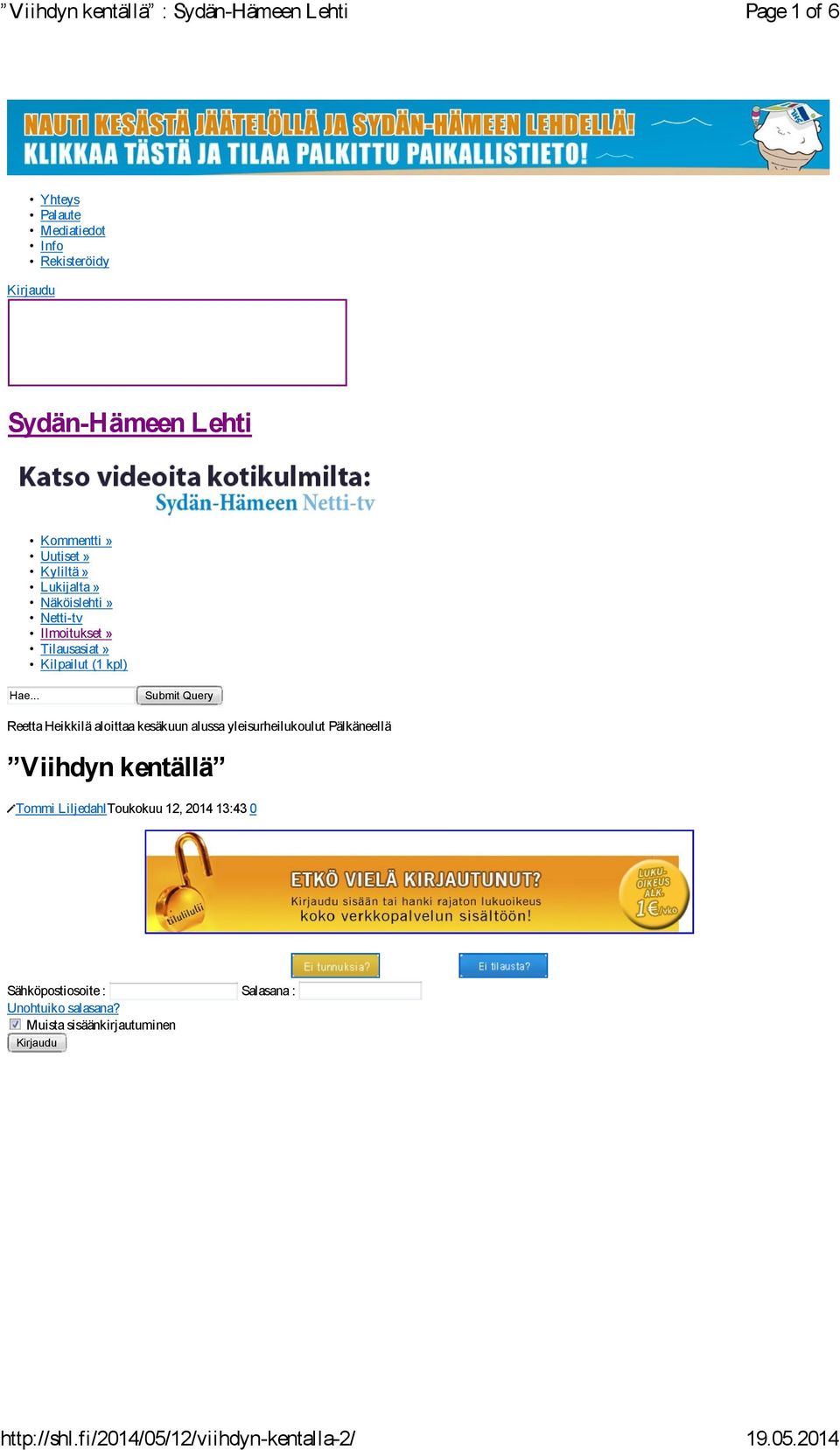 .. Submit Query Reetta Heikkilä aloittaa kesäkuun alussa yleisurheilukoulut Pälkäneellä Viihdyn kentällä