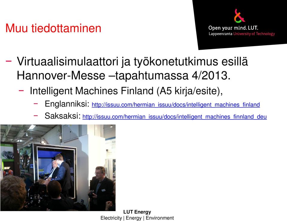 Intelligent Machines Finland (A5 kirja/esite), Englanniksi: http://issuu.