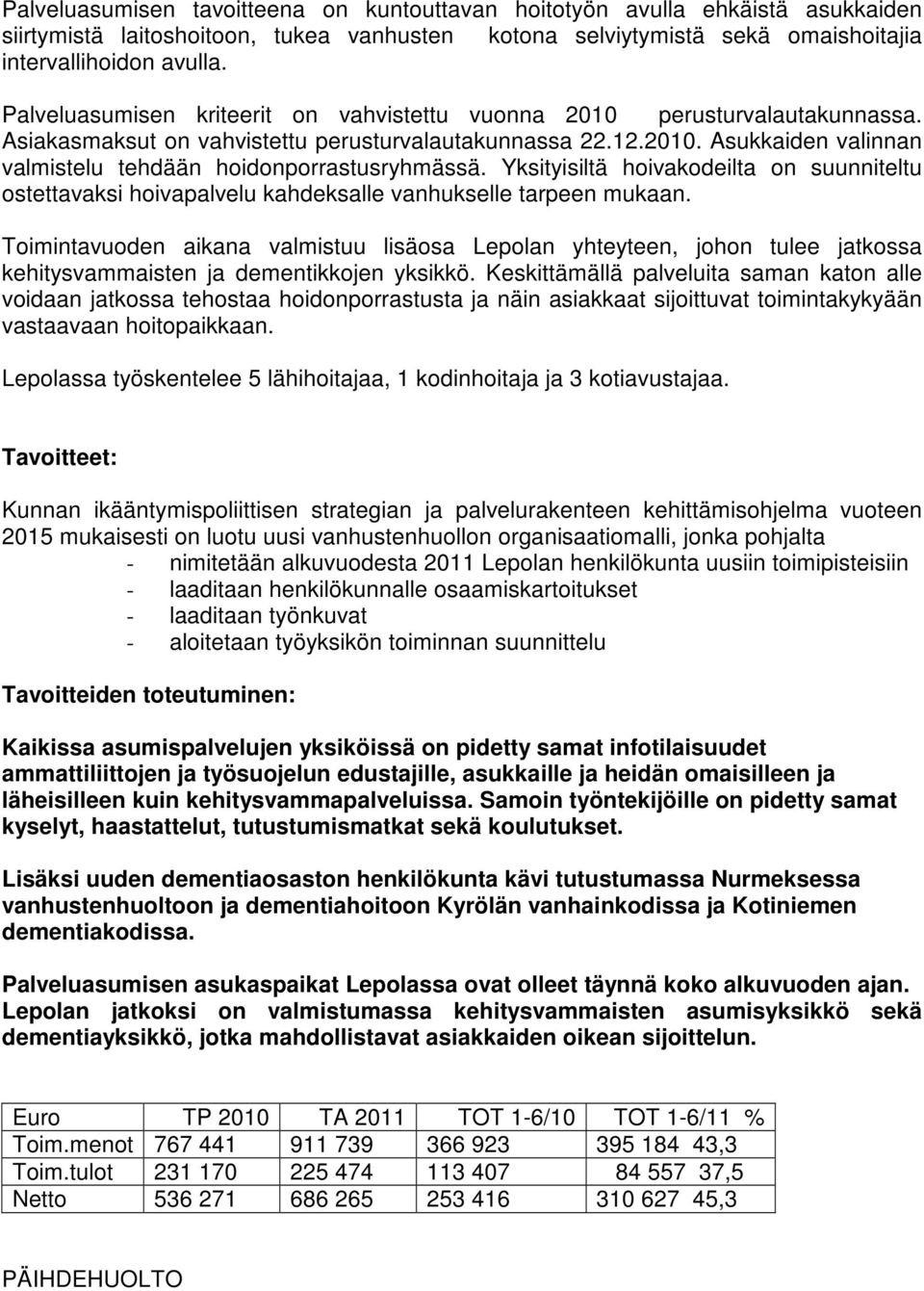 Yksityisiltä hoivakodeilta on suunniteltu ostettavaksi hoivapalvelu kahdeksalle vanhukselle tarpeen mukaan.