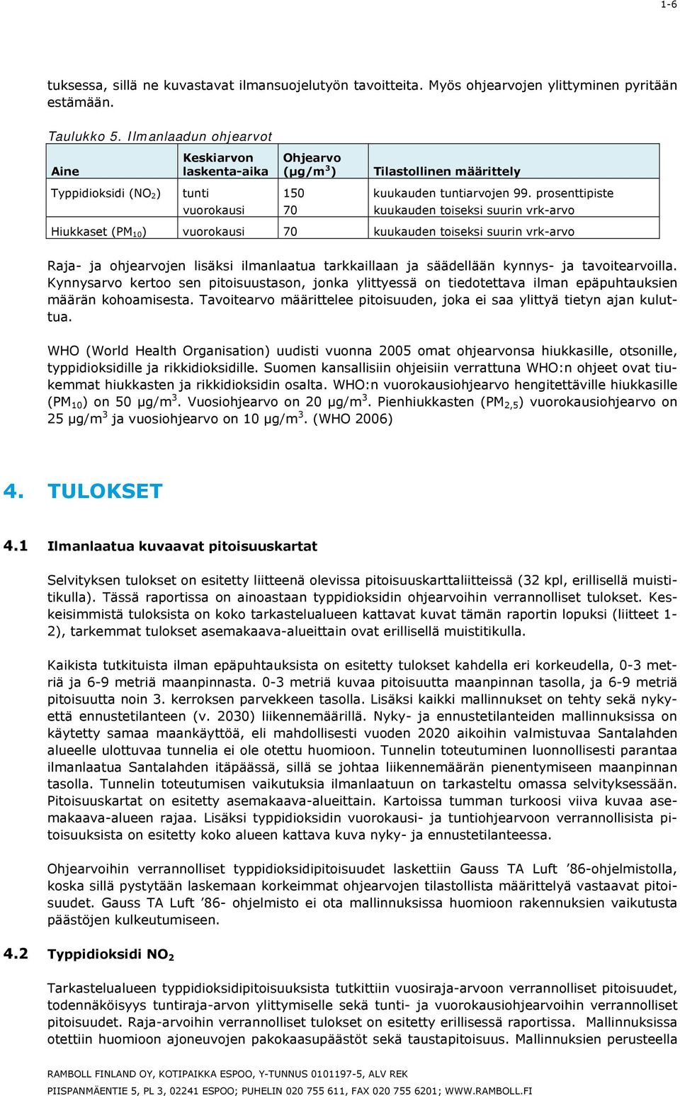 prosenttipiste vuorokausi 70 kuukauden toiseksi suurin vrk-arvo Hiukkaset (PM 10 ) vuorokausi 70 kuukauden toiseksi suurin vrk-arvo Raja- ja ohjearvojen lisäksi ilmanlaatua tarkkaillaan ja säädellään