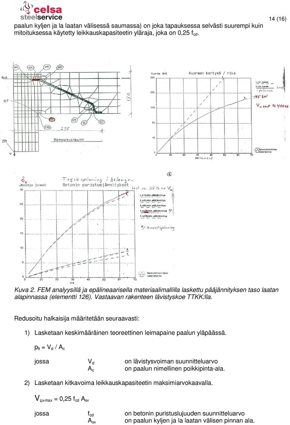 Redusoitu halkaisija määritetään seuraavasti: 1) Lasketaan keskimääräinen teoreettinen leimapaine paalun yläpäässä.