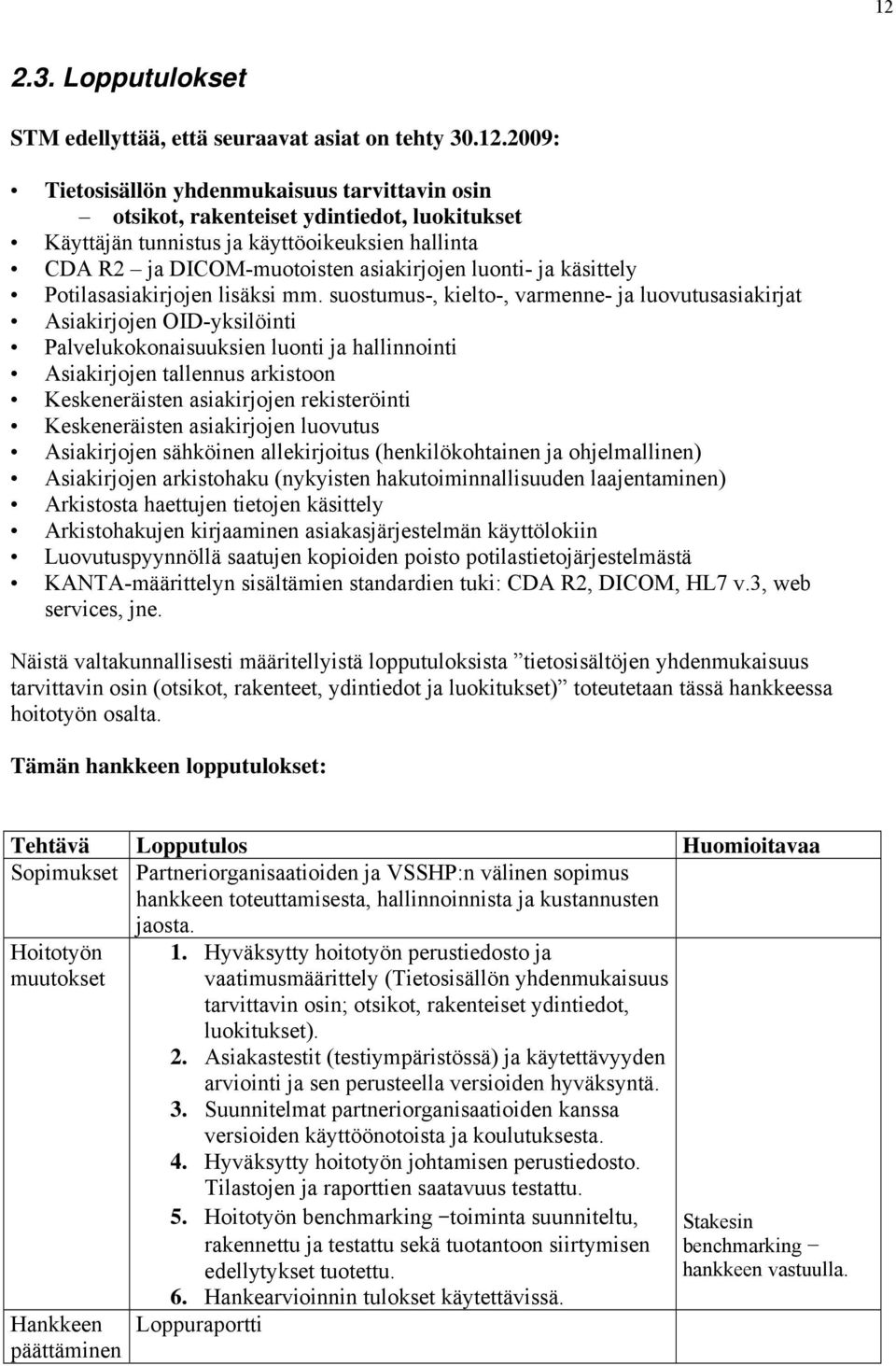 suostumus-, kielto-, varmenne- ja luovutusasiakirjat Asiakirjojen OID-yksilöinti Palvelukokonaisuuksien luonti ja hallinnointi Asiakirjojen tallennus arkistoon Keskeneräisten asiakirjojen