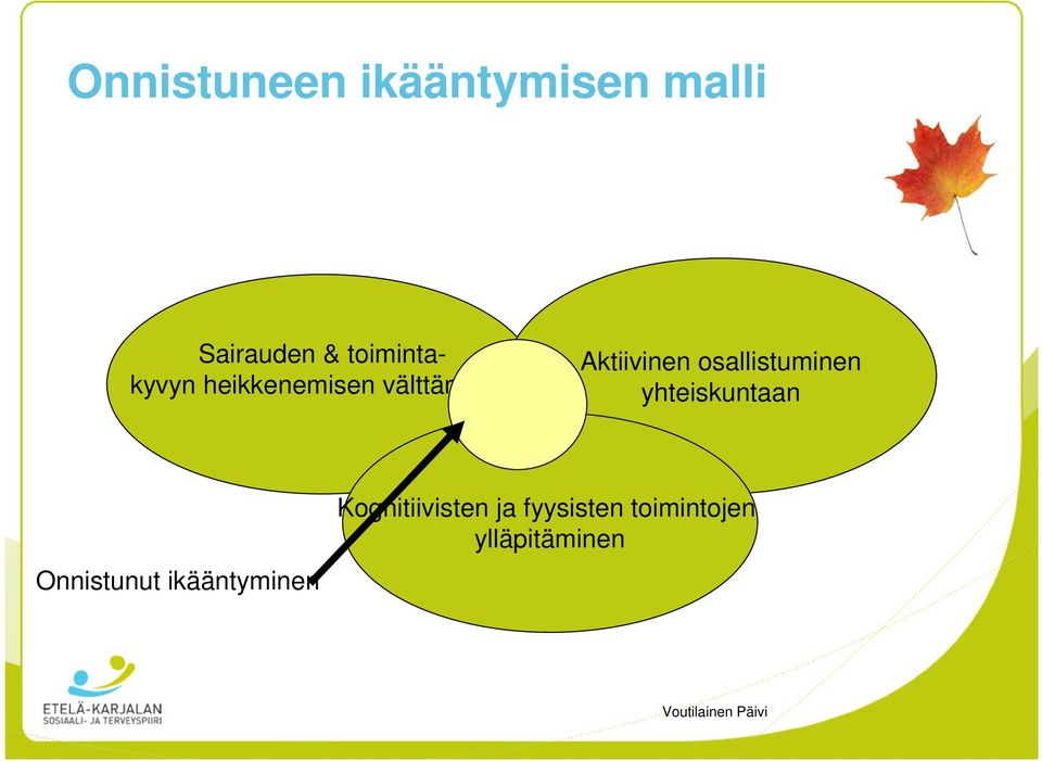 osallistuminen yhteiskuntaan Onnistunut ikääntyminen