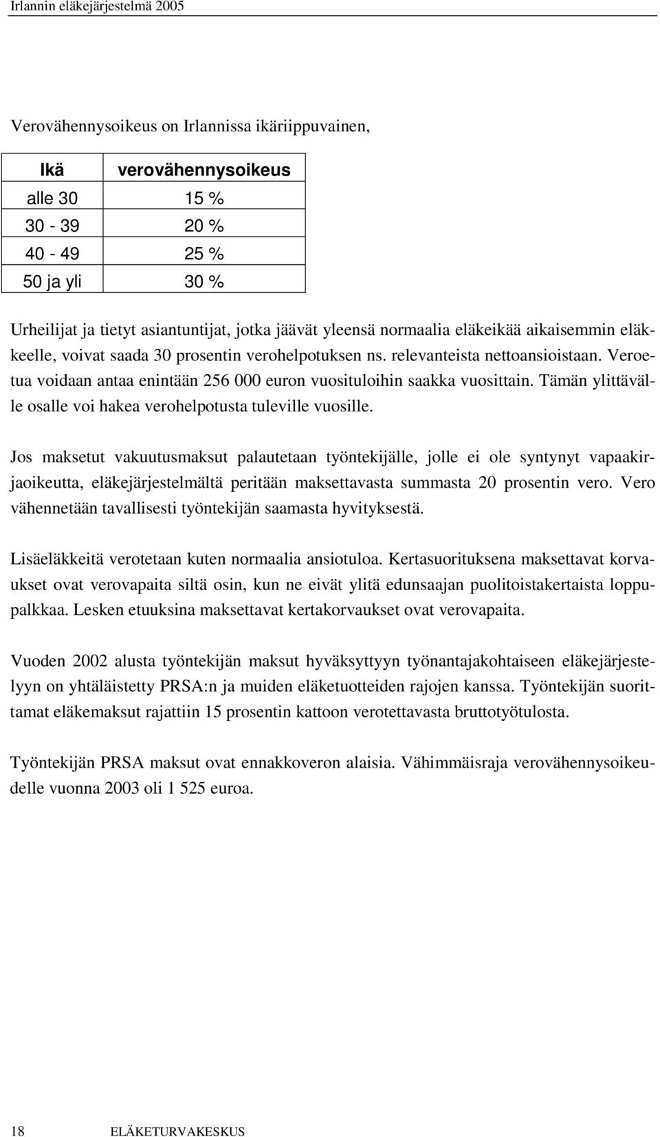 Tämän ylittävälle osalle voi hakea verohelpotusta tuleville vuosille.