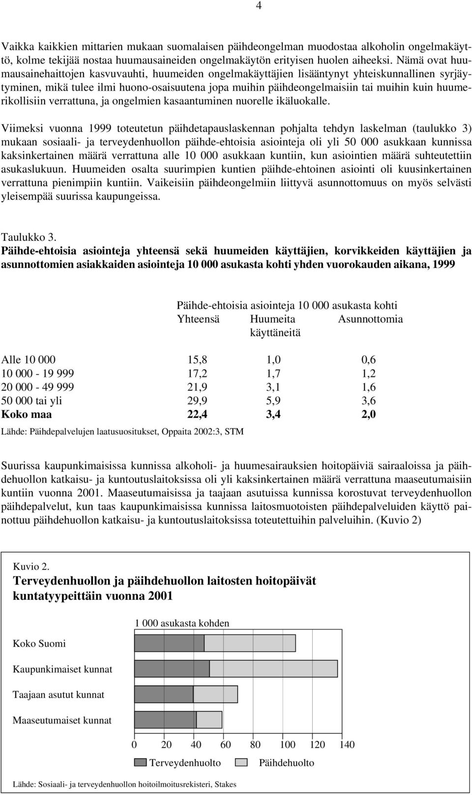 huumerikollisiin verrattuna, ja ongelmien kasaantuminen nuorelle ikäluokalle.