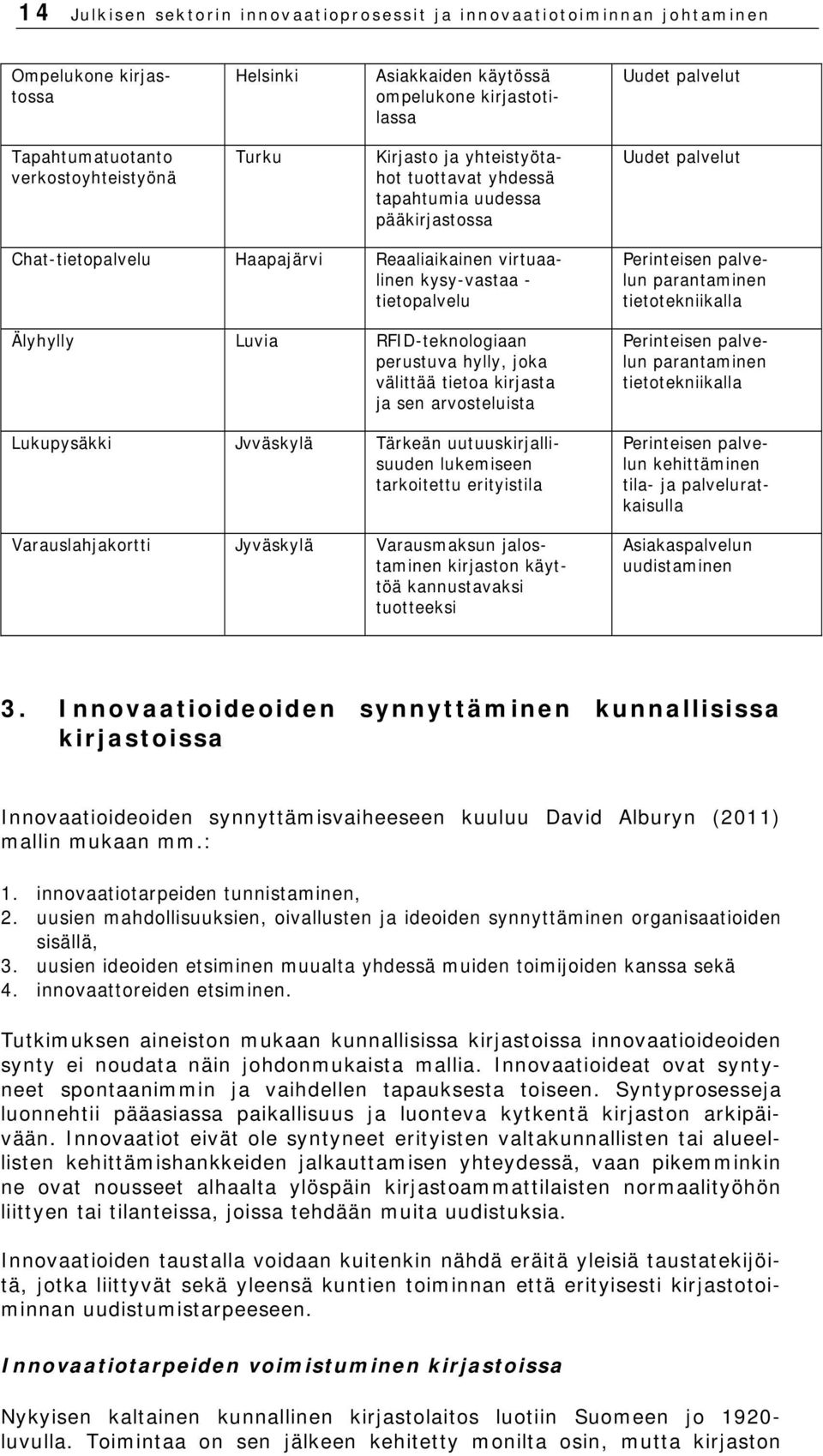 tietopalvelu Älyhylly Luvia RFID-teknologiaan perustuva hylly, joka välittää tietoa kirjasta ja sen arvosteluista Lukupysäkki Jvväskylä Tärkeän uutuuskirjallisuuden lukemiseen tarkoitettu erityistila