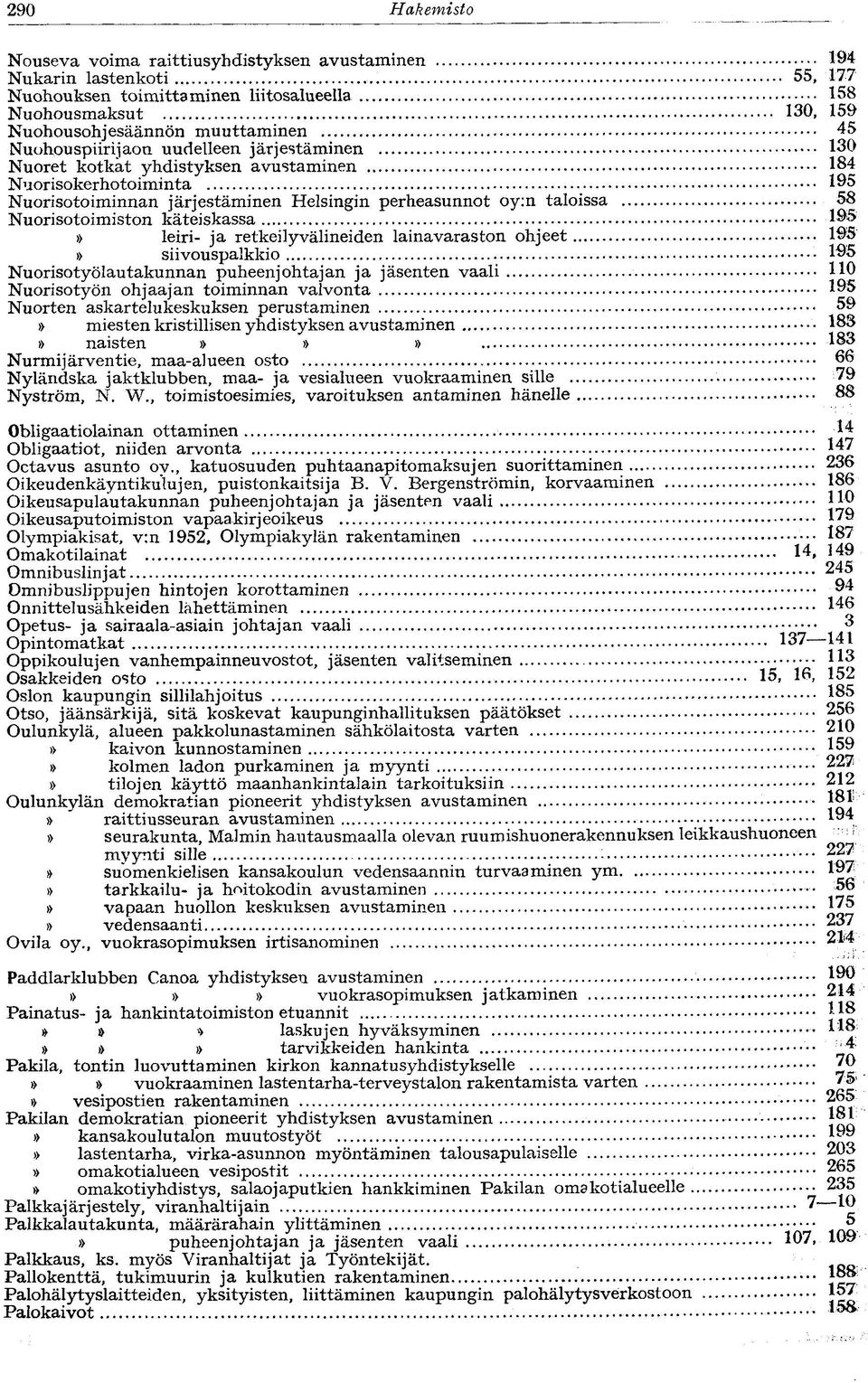 Nuorisotoimiston käteiskassa 195 leiri- ja retkeilyvälineiden lainavaraston ohjeet 195 siivouspalkkio 195 Nuorisotyölautakunnan puheenjohtajan ja jäsenten vaali HO Nuorisotyön ohjaajan toiminnan