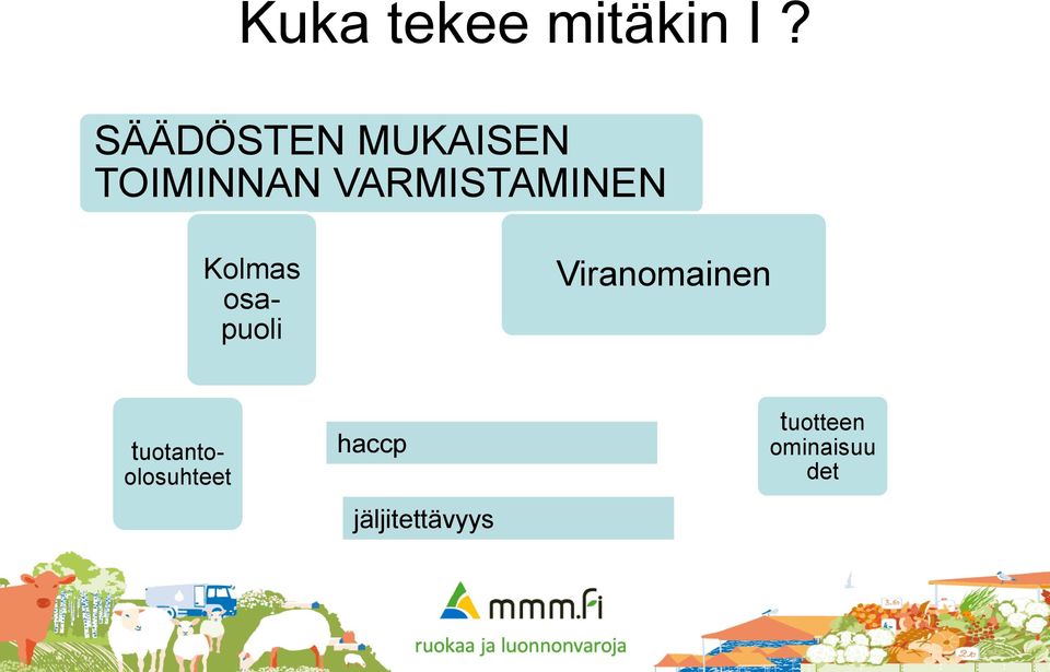 VARMISTAMINEN Viranomainen Kolmas