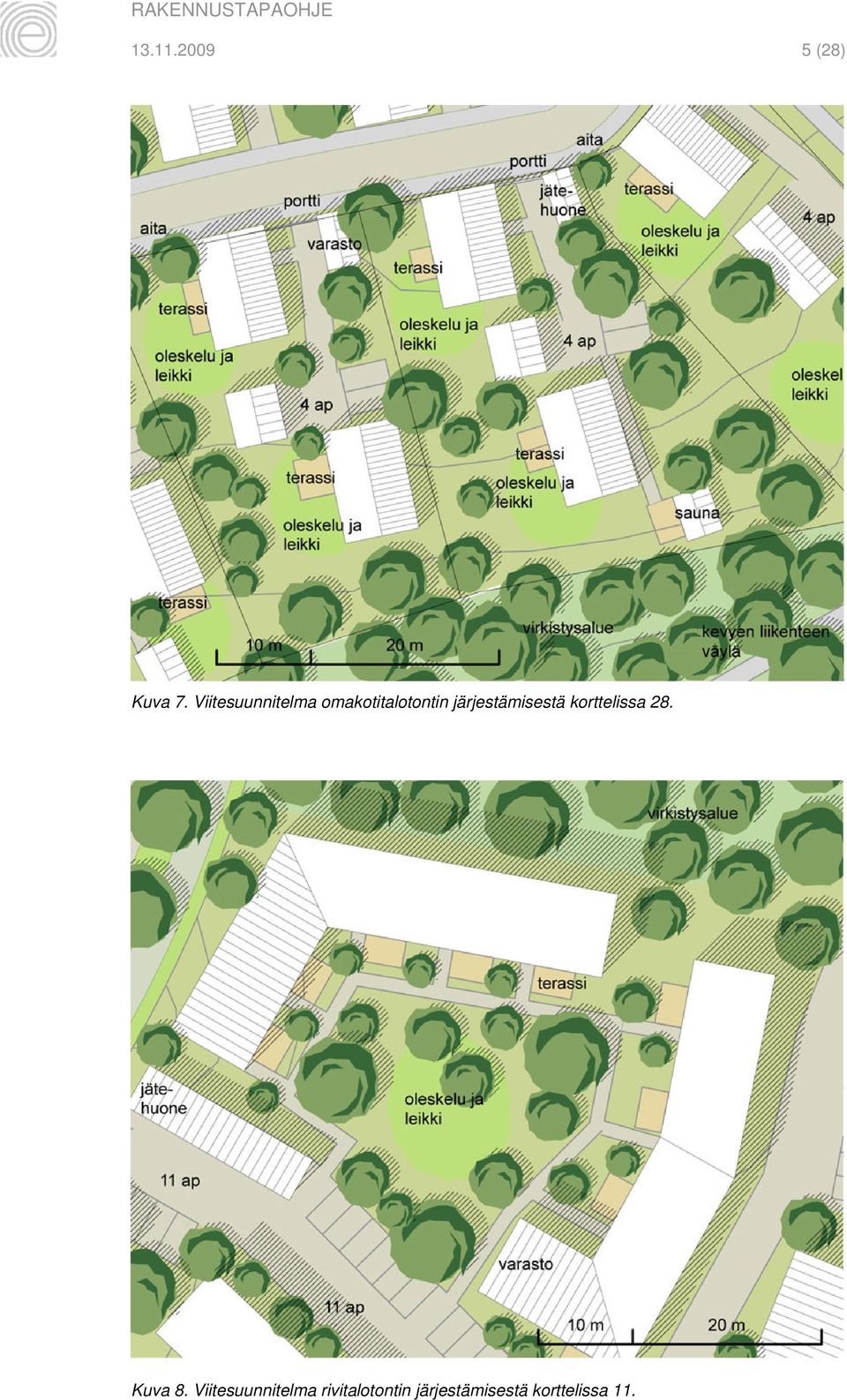 järjestämisestä korttelissa 28. Kuva 8.
