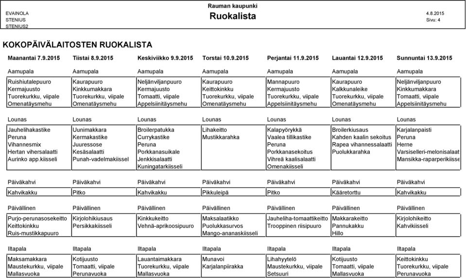 2015 Keskiviikko 9.