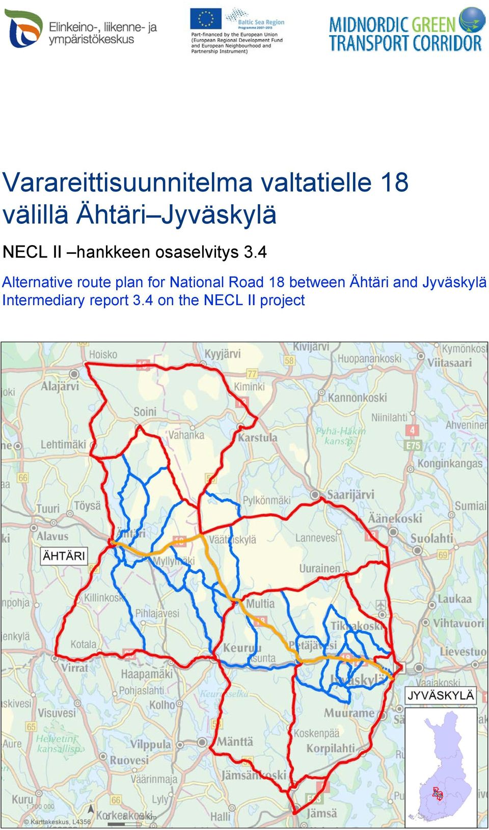 4 Alternative route plan for National Road 18 between