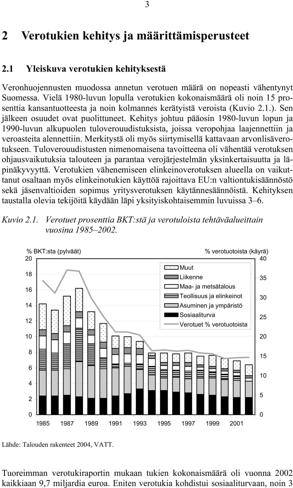 Kehitys johtuu pääosin 1980-luvun lopun ja 1990-luvun alkupuolen tuloverouudistuksista, joissa veropohjaa laajennettiin ja veroasteita alennettiin.