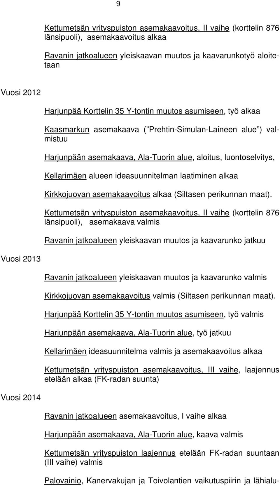 ideasuunnitelman laatiminen alkaa Kirkkojuovan asemakaavoitus alkaa (Siltasen perikunnan maat).