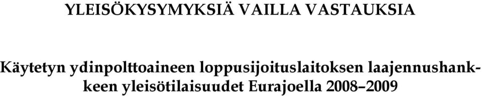 loppusijoituslaitoksen