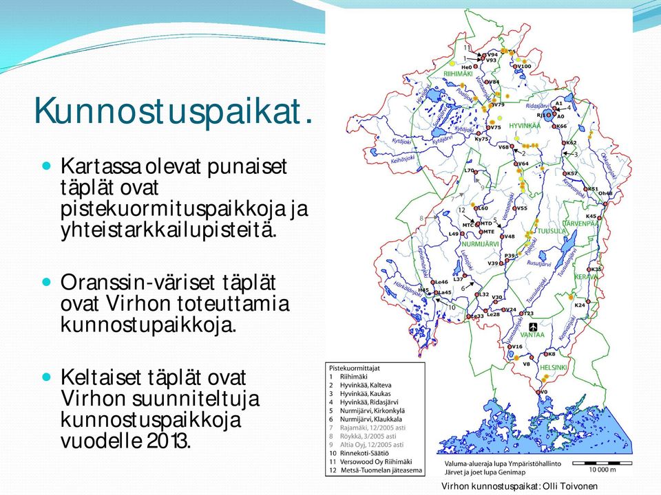 yhteistarkkailupisteitä.