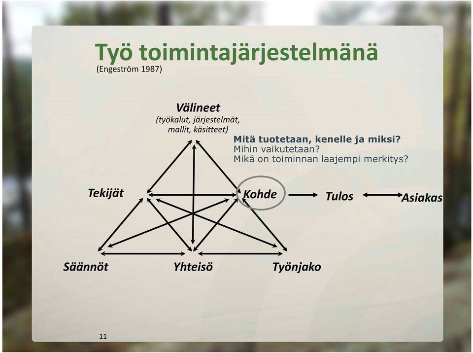 kenelle ja miksi? Mihin vaikutetaan?