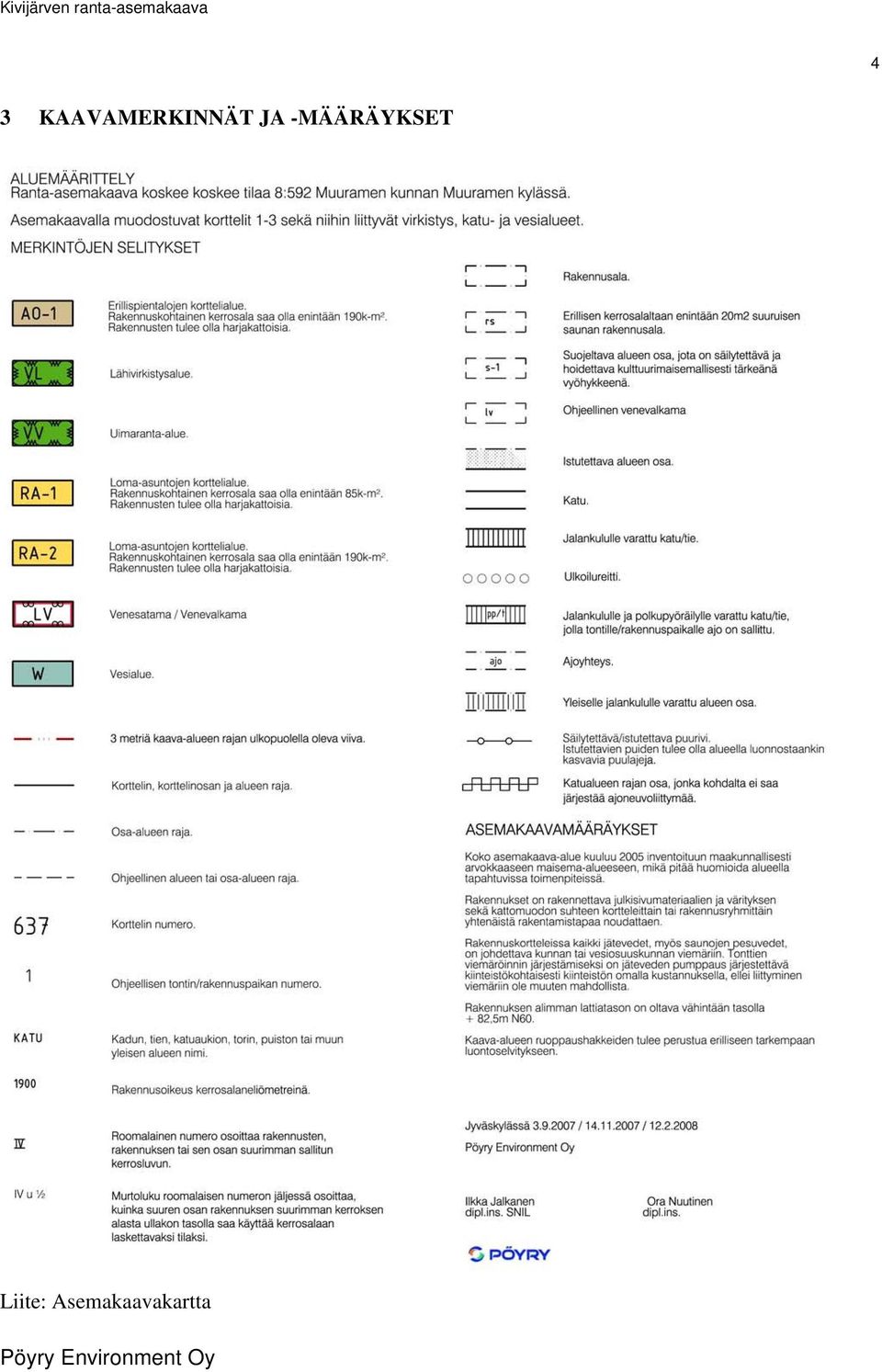 JA -MÄÄRÄYKSET