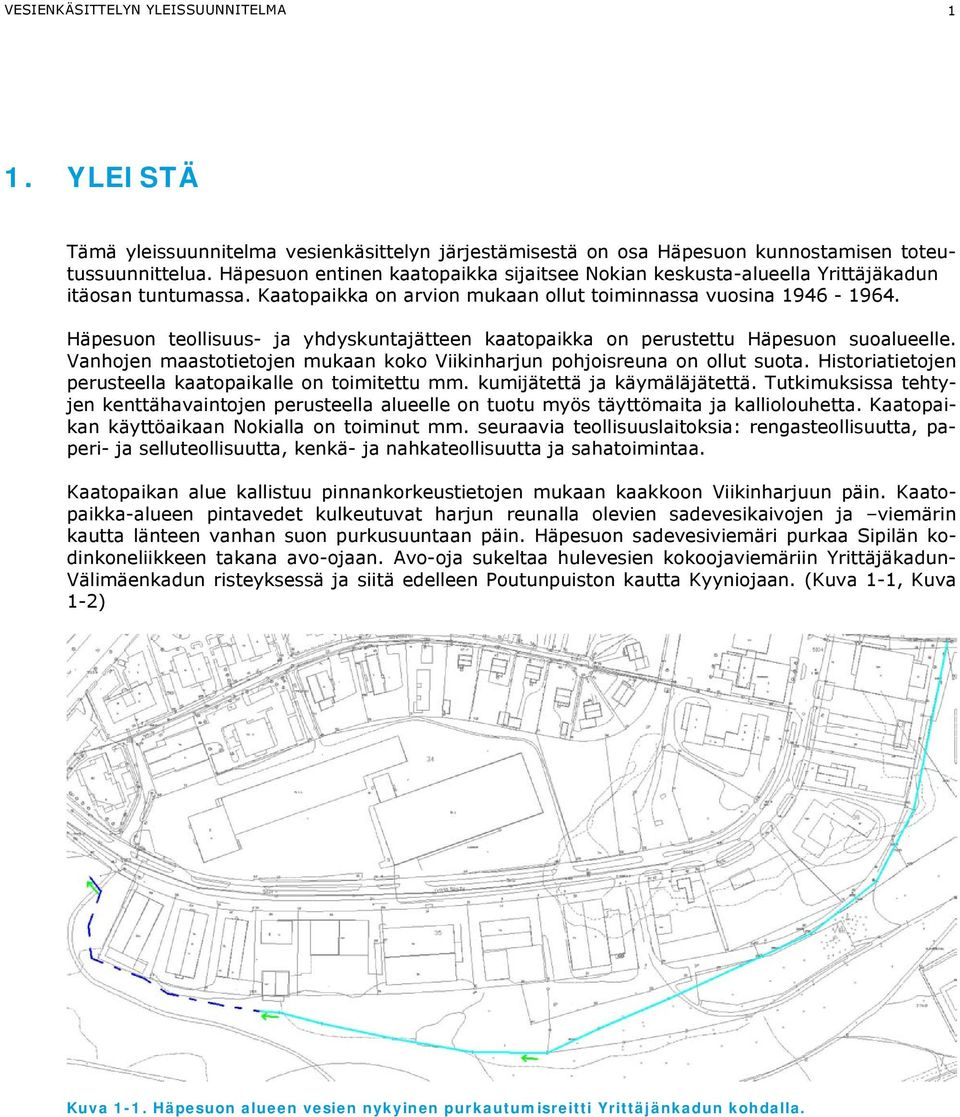 Häpesuon teollisuus- ja yhdyskuntajätteen kaatopaikka on perustettu Häpesuon suoalueelle. Vanhojen maastotietojen mukaan koko Viikinharjun pohjoisreuna on ollut suota.