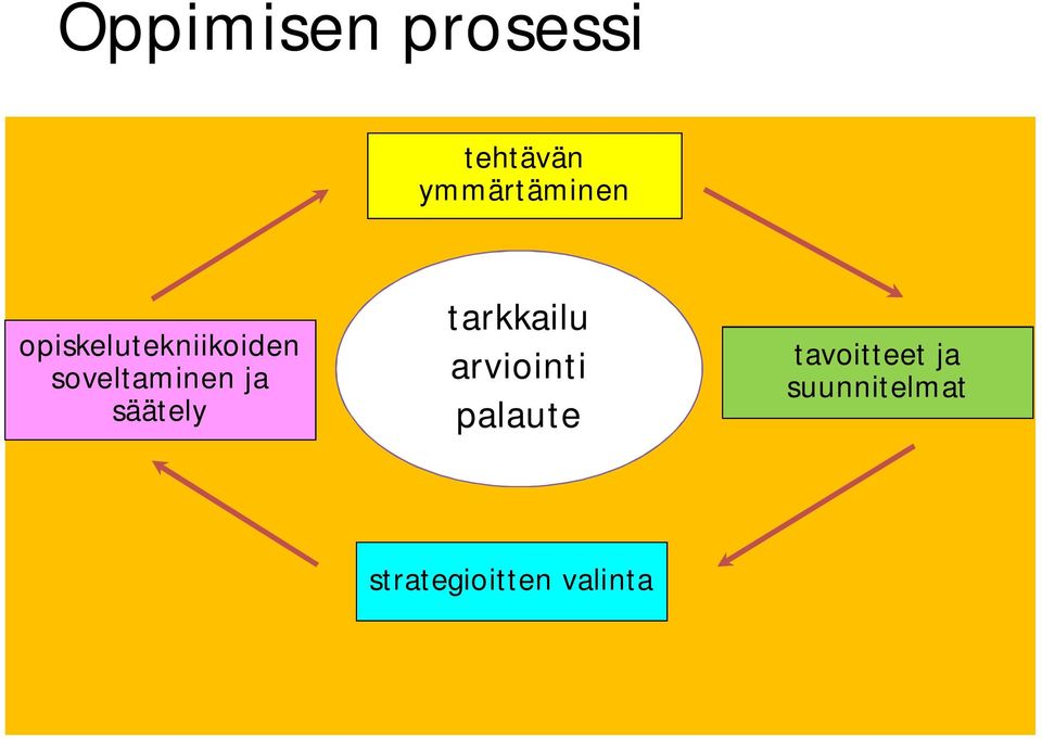 säätely tarkkailu arviointi palaute