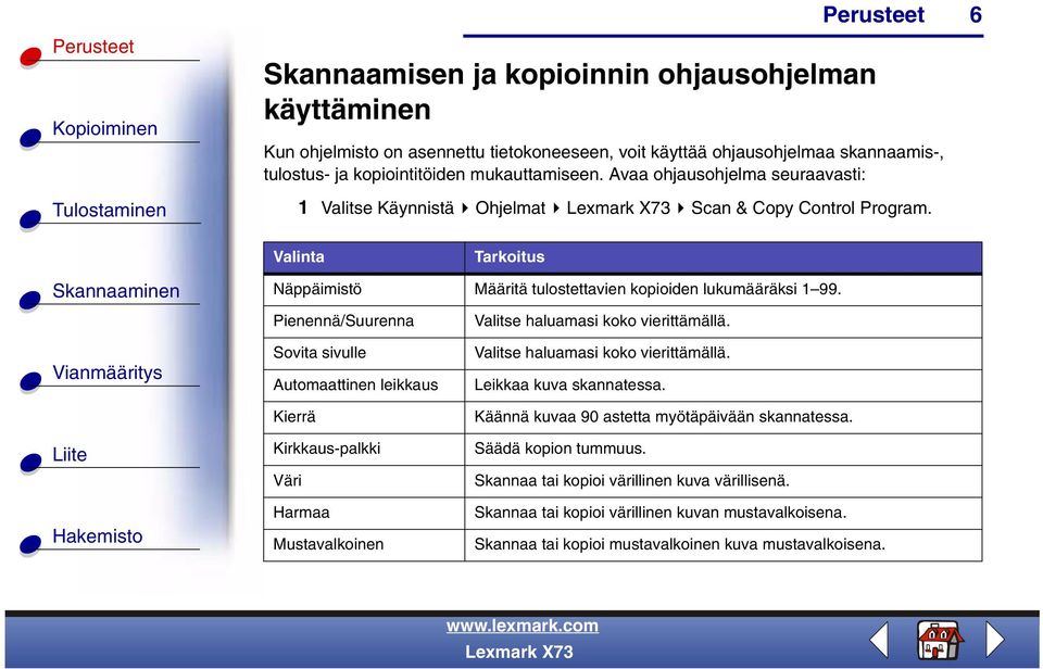 Pienennä/Suurenna Sovita sivulle Automaattinen leikkaus Kierrä Kirkkaus-palkki Väri Harmaa Mustavalkoinen Valitse haluamasi koko vierittämällä. Valitse haluamasi koko vierittämällä. Leikkaa kuva skannatessa.