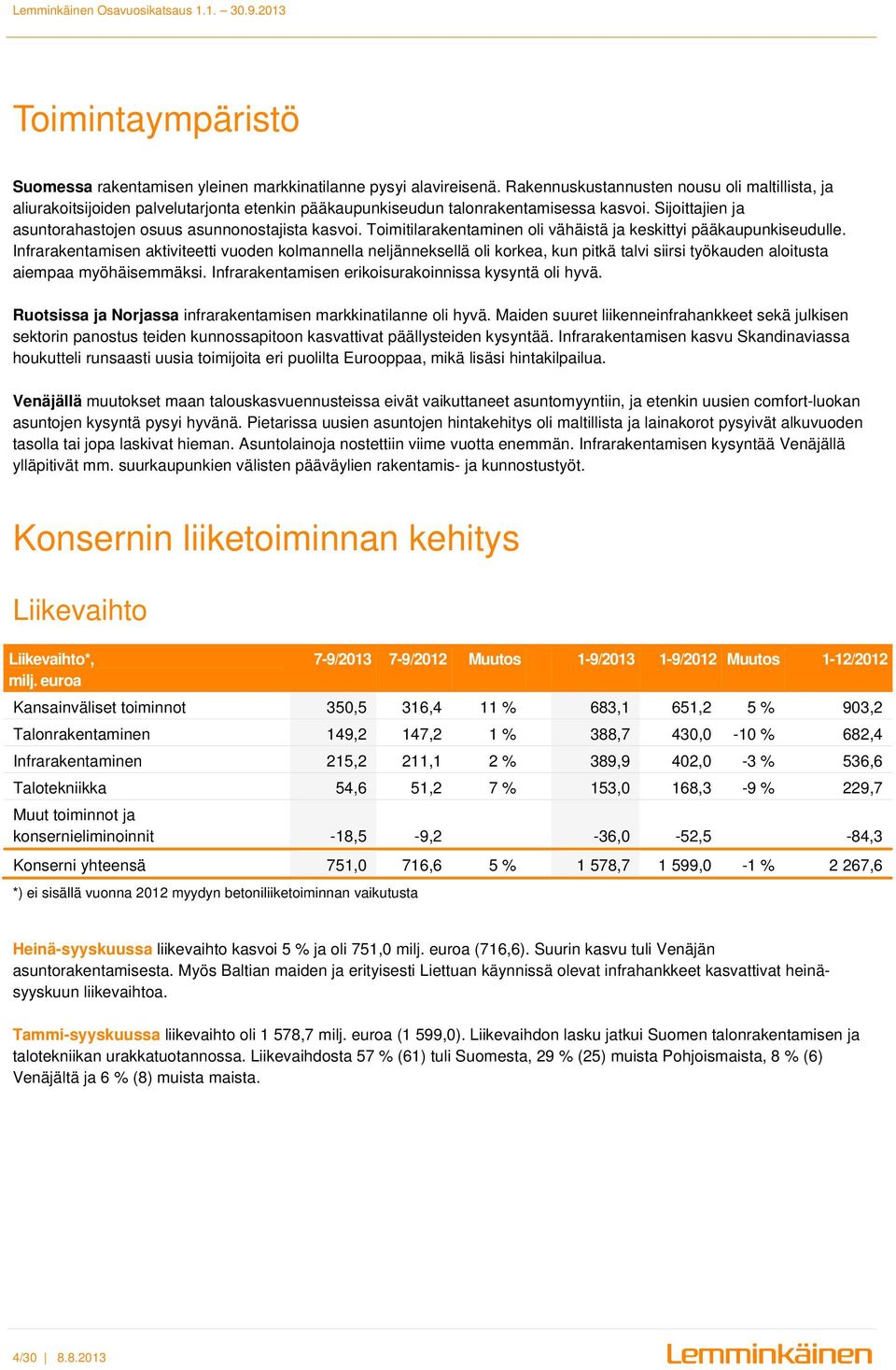 Toimitilarakentaminen oli vähäistä ja keskittyi pääkaupunkiseudulle.