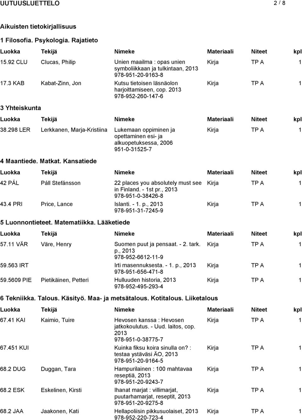 298 LER Lerkkanen, Marja-Kristiina Lukemaan oppiminen ja opettaminen esi- ja alkuopetuksessa, 2006 951-0-31525-7 4 Maantiede. Matkat.