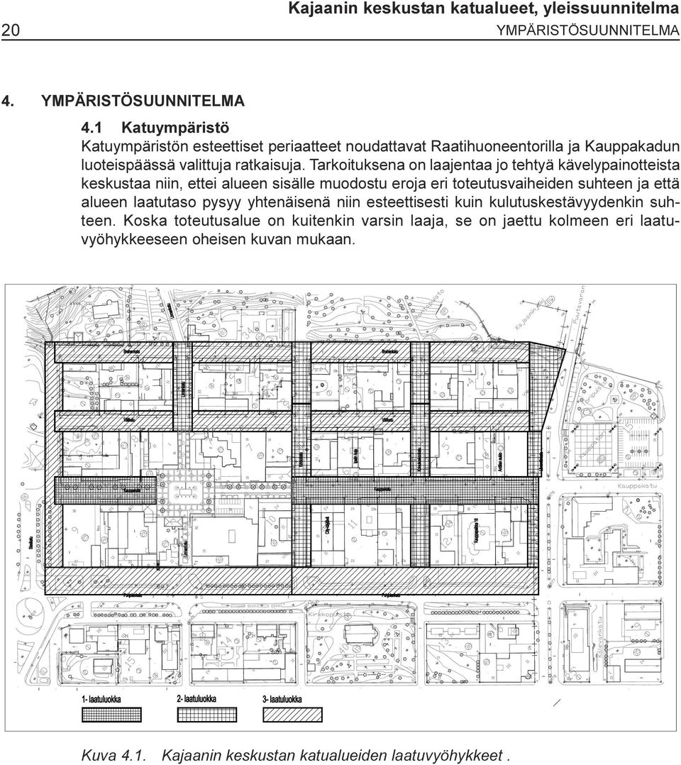 ettei alueen sisälle muodostu eroja eri toteutusvaiheiden suhteen ja että alueen laatutaso pysyy yhtenäisenä niin esteettisesti kuin kulutuskestävyydenkin