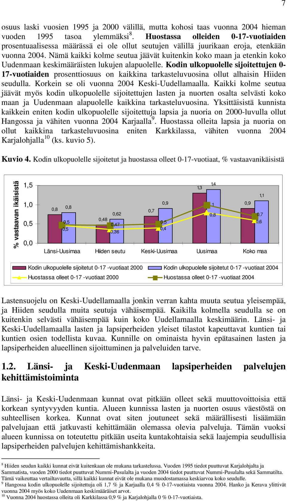 Nämä kaikki kolme seutua jäävät kuitenkin koko maan ja etenkin koko Uudenmaan keskimääräisten lukujen alapuolelle.