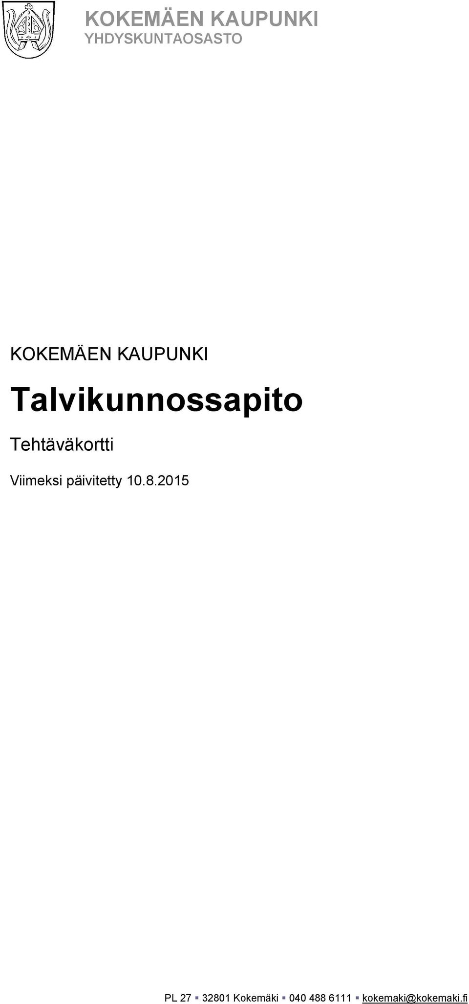 Talvikunnossapito