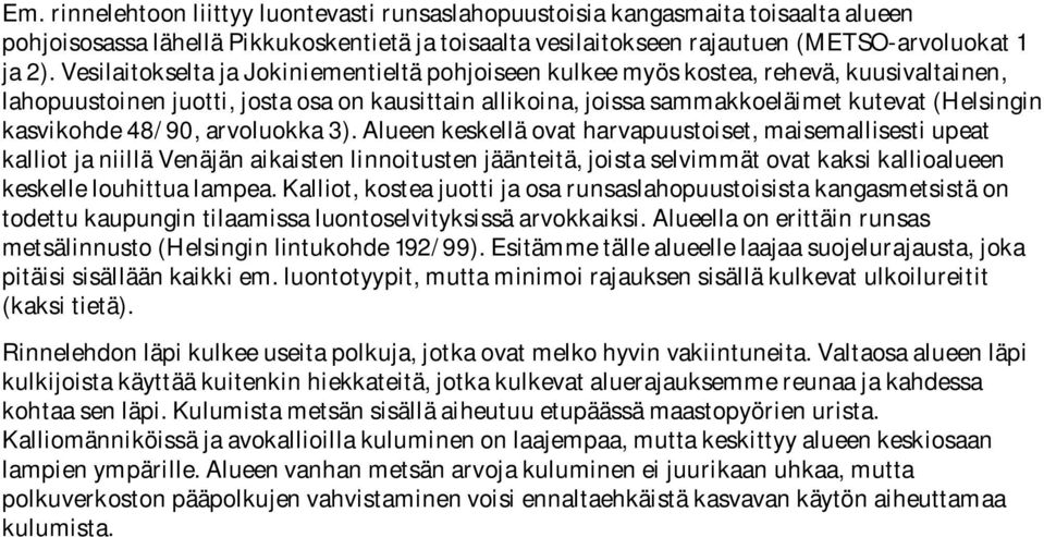 kasvikohde 48/90, arvoluokka 3).