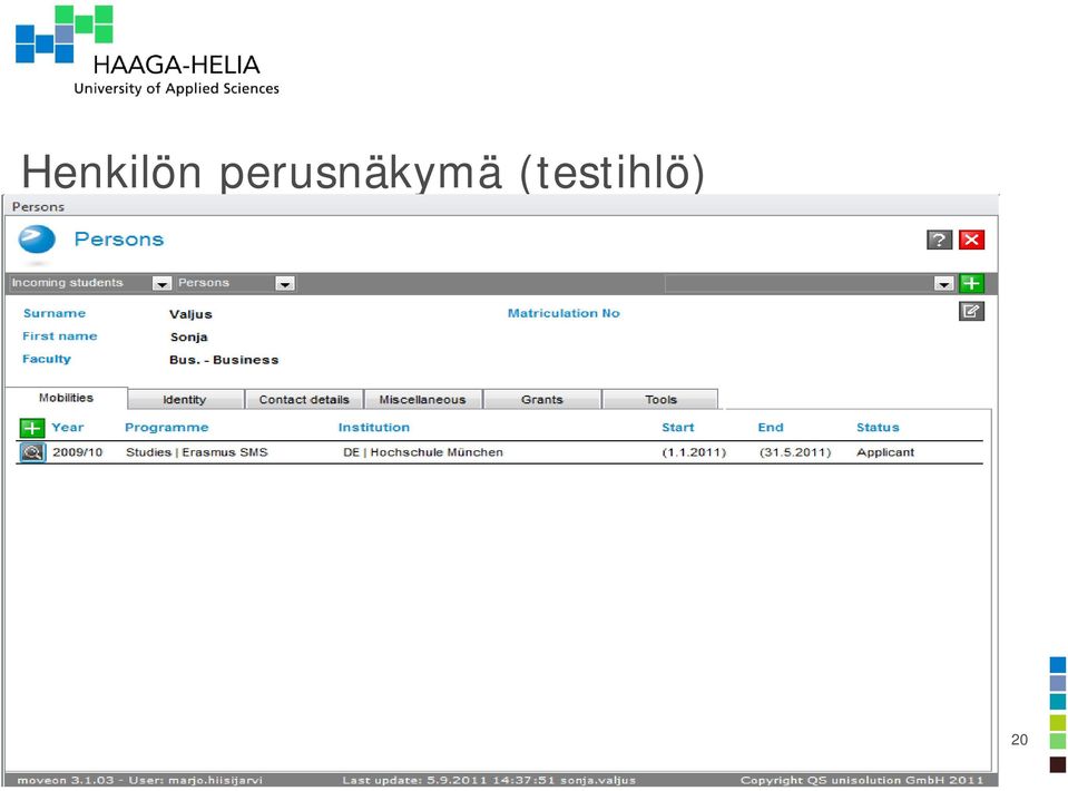(testihlö) An