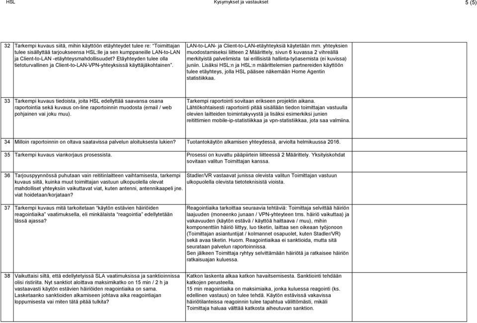 yhteyksien muodostamiseksi liitteen 2 Määrittely, sivun 6 kuvassa 2 vihreällä merkityistä palvelimista tai erillisistä hallinta-työasemista (ei kuvissa) juniin.